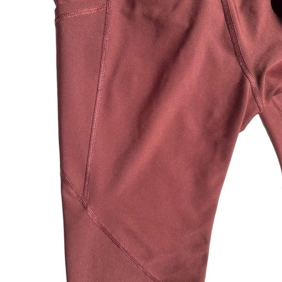 OLD NAVY WOMENS  MAROON HIGH-WAISTED POWERSOFT LEGGINGS SIZE XS - Picture 4 of 11